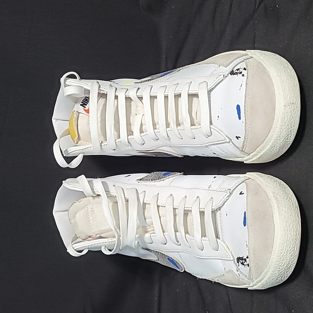 Nike blazer mid 77 paint splatter size: US 13